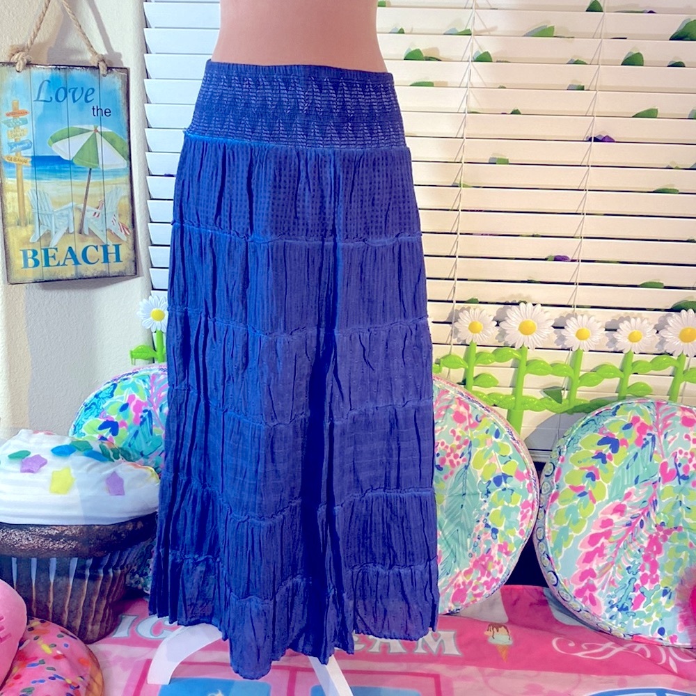 Life Style long blue skirt